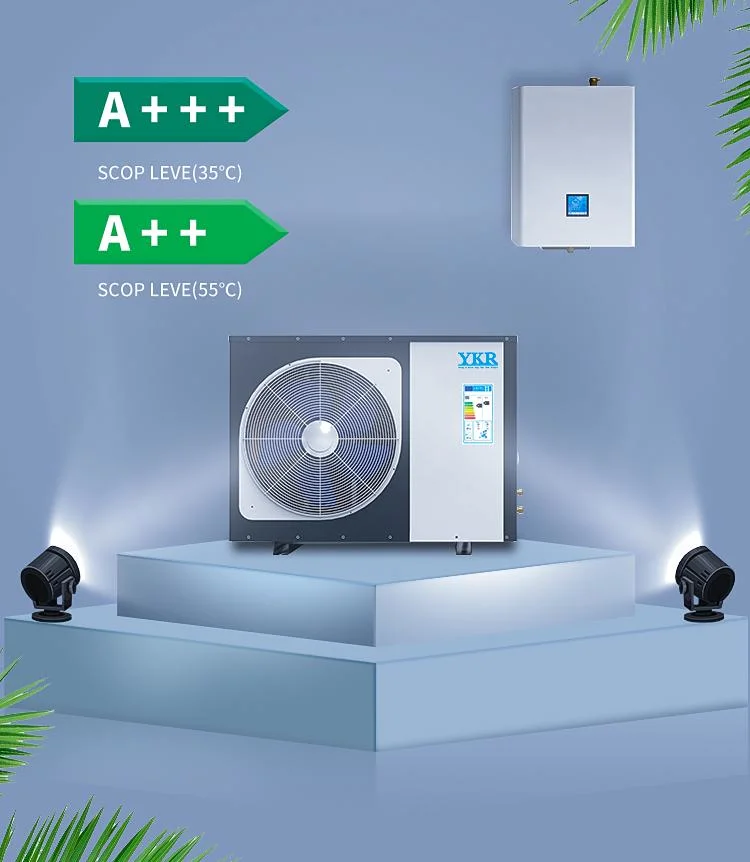 Ykrnew Energy R32 20kw Air to Water -25c Split DC Inverter 3 in 1 Heat Pump for Heating Cooling Hot Water