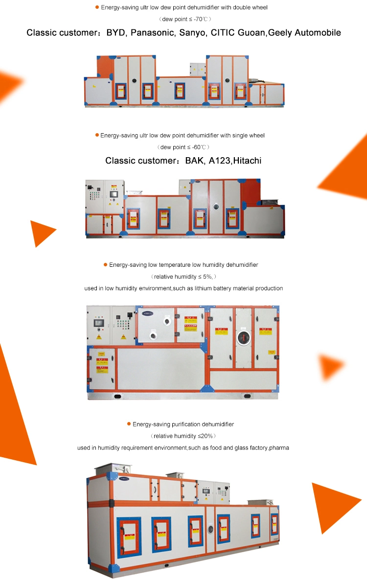 Ultra Low Dew Point Industrial Dehumidifier for Lithium Battery Production Dry Room